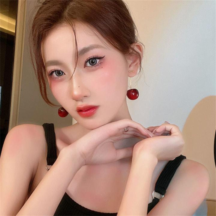Cute%20Cherry%20Fruit%20Acrylic%20Earrings%20Fashionable%20Resin%20Cherry%20Earrings%20For%20Women%20%20Jewelry%20Trendy%20Accessories%20-%20Image%203