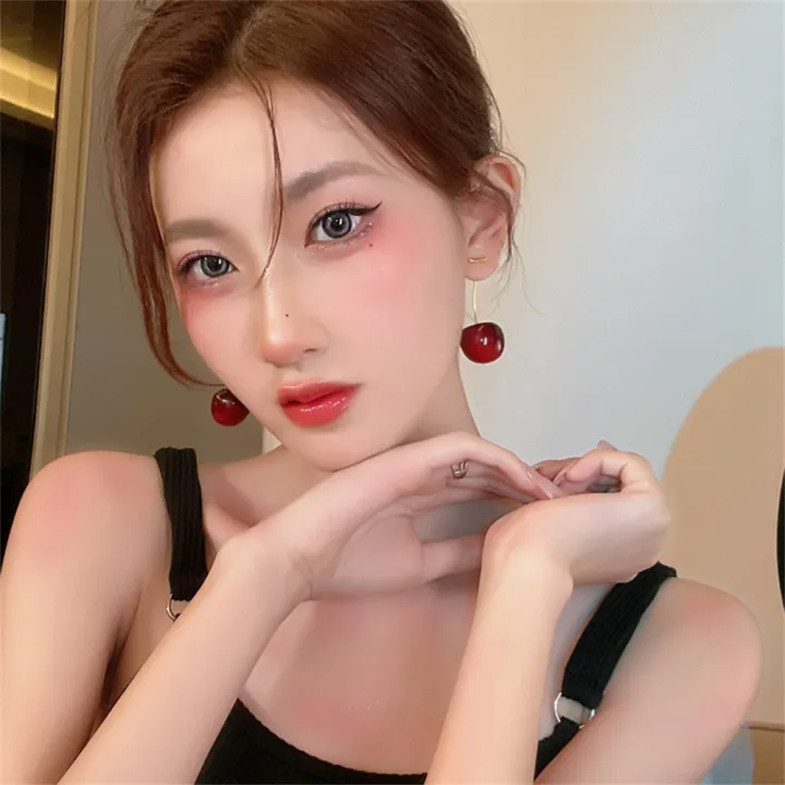 Cute%20Cherry%20Fruit%20Acrylic%20Earrings%20Fashionable%20Resin%20Cherry%20Earrings%20For%20Women%20%20Jewelry%20Trendy%20Accessories%20-%20Image%203