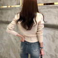 2026 Autumn Long Sleeve Fashion Women Cardigans Sweater Knitted Coat Short Casual Single Breasted Korean Slim Chic Ladies Tops.