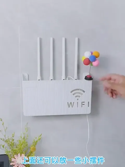 Wifi Router Wall Mounted Plastic Stand (Mix/Random colour) | Daraz.pk