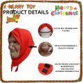 Scary Old Lady Masks Smoking Granny Mask Wrinkled Face and Red Scarf Masks Halloween Cosplay Grandma Realistic Costumes Props. 