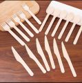 Disposable wooden cutlery set| wooden colour | Pack of 15 pcs/30pcs. 