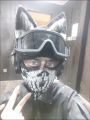 COD Keegan P. Russ Character Mask Cotton Headwear Black Windproof Outfit for Genesis 9 Skull Ghost for Motorcycle.
