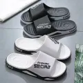 New Summer Soft Sole Slippers Fashion Personality Home Bathe Sandals Anti Slip Durable Men's Beach Outdoor Plus Size Flip Flops. 