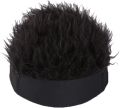 Wig Hats for Men Knitted Spiked Hairs Hip Hop Hat Novelty Hair Visor Cap Adjustable Unisex Cycling Bicycle Cap Fake Hair Wig. 