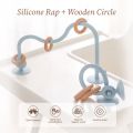 1Pcs Baby Silicone Teether Ring BPA Free Rattles Bracelet Food Grade Newborn Baby Accessories Cartoon Silicone Teething Toys. 