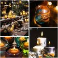 50pcs Candle Wick Making Kit, with 5pcs Candle Wick Holder and 60pcs Glue Point, Suitable for Soybean Beeswax Make Candles.