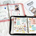  2023 Cute A5/A6 My Journal Agenda Notebook & DIY Photocard Binder Organizer  Book School Stationery. 