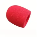 4PCS Microphone Foam Cover,Black & Red Handheld Stage Microphone Windshield Foam Cover For Studio Interview Microphone Cover Kar. 