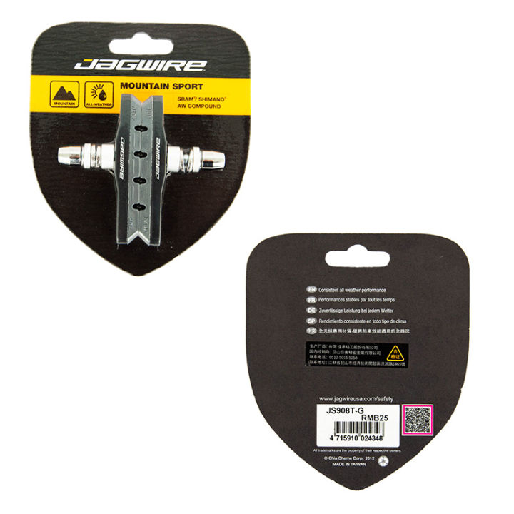 1Pair%20Jagwire%20JS908T%20Mountain%20Sport%20Brake%20Pads%20v%20Brake%20ALL-WEATHER%20Bicycle%20Brake%20Pads%20For%20Shimano/SRAM%20System%20Durable%20Cycling%20-%20Image%203