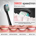 Electric Sonic Toothbrush 8 Brush Heads Smart Ultrasonic Dental Teeth  Rechargeable Adult Tooth Brush Sarmocare S100. 
