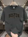 Unisex BOSTON COTTON PRINTED T-SHIRT ( Men & Women ). 