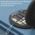 Portable Data Cable Storage Box with Phone Holder Compact Lightweight Cable Adapter Conversion Head Organiser Finishing Box. 