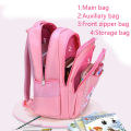 Children Backpack Pink Cute Cat Kindergarten Kid School Bag Backpack Girl Student Teenagers Waterproof Primary Bookbag SchoolBag.