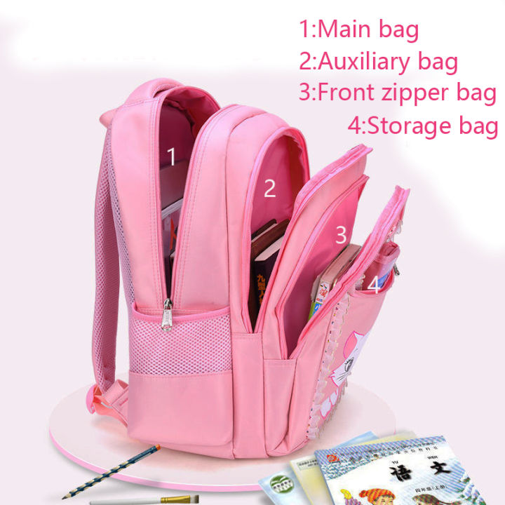 Children%20Backpack%20Pink%20Cute%20Cat%20Kindergarten%20Kid%20School%20Bag%20Backpack%20Girl%20Student%20Teenagers%20Waterproof%20Primary%20Bookbag%20SchoolBag%20-%20Image%204