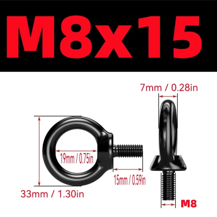 Black%20304%20Stainless%20Steel%20Lifting%20Eye%20Bolts%20Heavy%20Duty%20Marine%20Grade%20Ring%20Screws%20Metric%20Thread%20Eye%20Bolt%20for%20Rigging%20&%20Hanging%20-%20Image%207