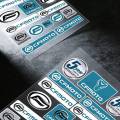 For CFMOTO Reflective motorcycle stickers, 3M safety warning at night in the dark scooter helmets. 