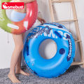 Camebust Double Valves Swim Ring Inflatable Float Tube Water Play Toys  for adult kids Blue and Yellow Color 43in. 