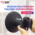 Universal Silicone Lens Hood Anti-Reflection Ring for    Fuji Eliminates Glass Glare for Aquarium/Window Shooting. 