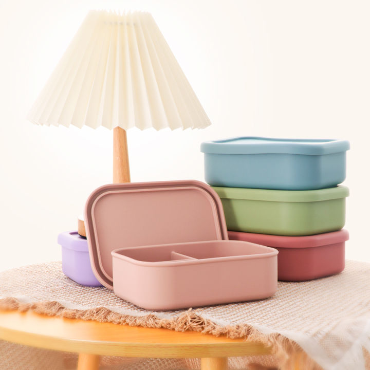1PCS%20Baby%20Silicone%20Food%20Storage%20Box%20Solid%20Color%20Baby%20Tableware%20Three-compartment%20Dinner%20Plate%20Children%20Portable%20Lunch%20Box%20-%20Image%203