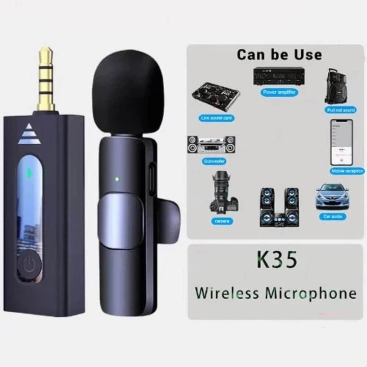 K-35%20Wireless%20Collar%20Microphone%20Lapel%20Lavalier%20Omnidirectional%20Mic%20Plug%20and%20Play%20Mike%20for%20Vlogging%20Interview%20Live%20Streaming%20YouTube%20-%20Image%203