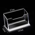 1pcs Clear Desk Shelf Box Storage Display Stand Acrylic Plastic Transparent Desktop Bussiness Card Holder Place Card Holder. 