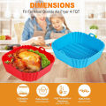 Air Fryer Silicone Liners Pot,Airfryer Basket Cooking Gadgets ,Reusable Baking Tray Non-stick Pizza Pan Oven Kitchen Accessories. 