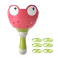 Kids Flying Saucer Disc Launcher Frog Catapult Flying Toys Pull String UFO Throw Catch Outdoor Sport Children's Day Boys.
