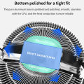 TISHRIC CPU Cooler Cooling Fan 120mm RGB 3Pin PWM Intel LGA 1700 1200 1150 1151 X79 E5 AMD AM3 AM4 X99 Processor Cooler PC Fan. 