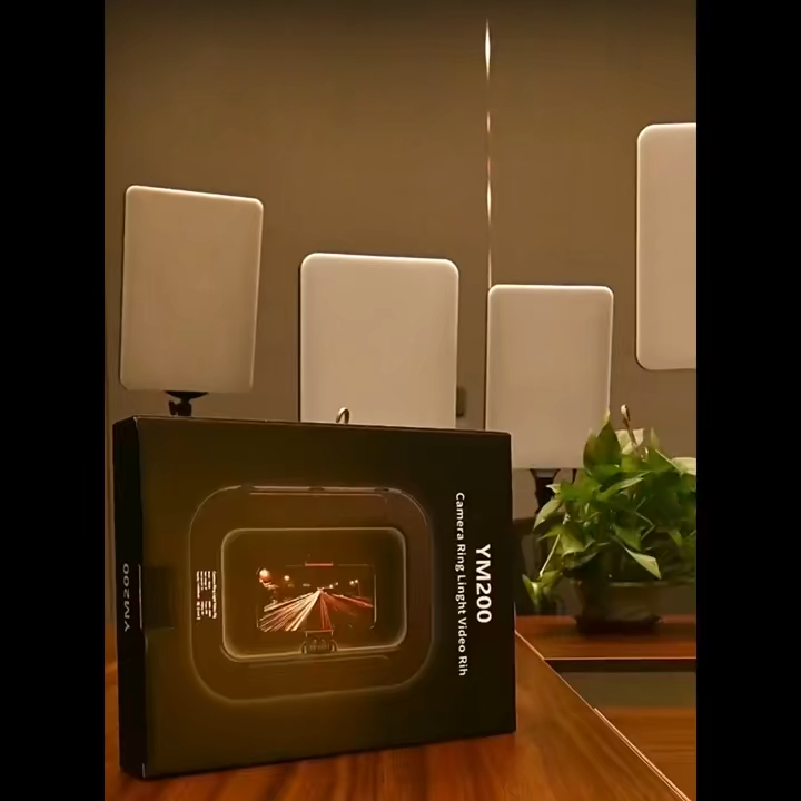 Roreta Handheld Ring LED Rechargeable Portable Mobile Phone Live Broadcast Photography Desktop Rabbit Cage Selfie fill Light