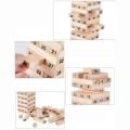 Wooden Jengas Tower Stacking Building Game 54 pieces Ages 8 To Adults. 