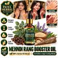 Patel Herbal Mehndi Colour Booster Oil 30ml - Dark Mehndi Colour Oil for Hands and Feet - Henna Stain Darkening Oil - Bridal Mehndi Aftercare Oil - Deep Dark Henna Colour - Mehandi Oil for Wedding and Eid - Long Lasting Mehndi Stain - Henna Cone Oil. 