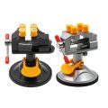 Mini Electric Small Table Bench Vise 360 ° Rotating Table Screw Vice Adjustable Clamping Suction Cup Fixed Frame. 