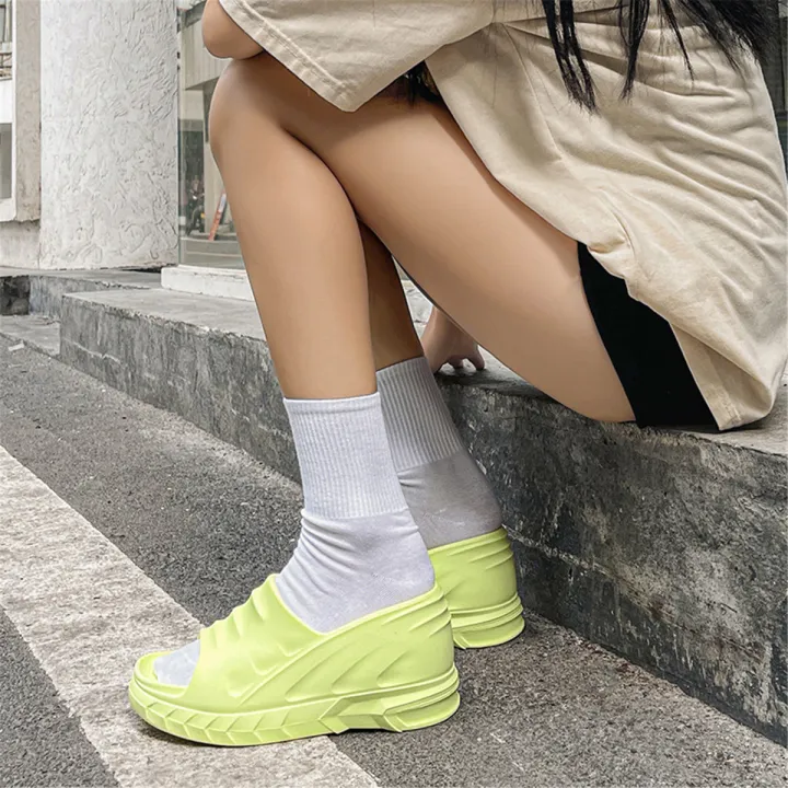 Women%20Fashion%20Summer%208%20cm%20Chunky%20Sole%20Wedges%20Heels%20Flip%20Flops%20Casual%20Shoes%20Waterproof%20Taiwan%20Slippers%20%20Lady%20Sandals%20-%20Image%203
