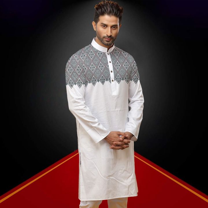 Stylish%20&%20Fashionable%20100%25%20Indian%20Cotton%20Panjabi%20For%20Men%20.%20-%20Image%204