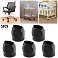 5Pcs Pulley Chair Foot Cover Computer Chair Rollers Fixer Office Universal Wheel Protector Wheel Anti-slip Foot Pad. 
