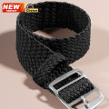 New One Piece Nylon Woven Watch Band 16mm 18mm 20mm 22mm Colorful for Perlon WatchStrap for  Bracelet Women Men Wristband. 