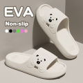 Fashion Women's Slippers Indoor Soft Sole Cartoon Bear Slides Bathroom EVA Outdoor Men Summer Beach Flip Flops Shoes Couple. 