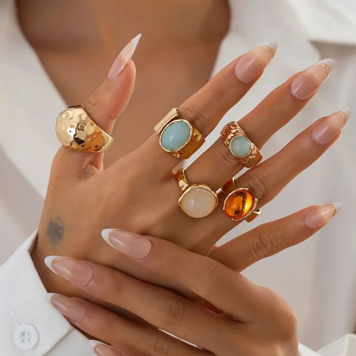 Ingemark%205Pcs/Set%20Retro%20Gold%20Color%20Irregular%20Metal%20Ring%20for%20Women%20Bohemian%20Open%20Adjustable%20Wide%20Ring%20Aesthetic%20Y2K%20Jewelry%20%20-%20Image%207