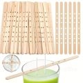 10/20/50pcs Wooden Candle Wick Holders Candles Mold Fixed Bracke Porous Wooden Holders Centering Device Bar for Candle Making.