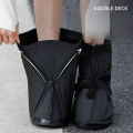 1Pair High Top Waterproof Shoe Covers Black Anti-Slip Reusable for Motorcycle Cycling Bike Men Women Overshoes PVC Protectors. 