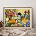 46*28cm 500 Pieces Jigsaw Puzzle for Adults Painting The Cat in The Bower Paper Puzzles Home Decor Wall Display Festival . 