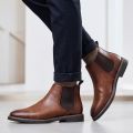 40~46 Men Chelsea Boots Brand Retro Comfortable Fashion Men Boots. 