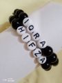 beats bracelet, customized beat bracelet, name bracelet for couples, friends , customized name bracelet. 