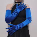 Women 70CM Lengthen Satin Gloves Opera Performance Clothing Accessories Long Mittens Elegant Wedding Evening Party Etiquette. 