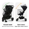 Full-Cover Universal Baby Stroller Mosquito Net, Foldable Fine Mesh,Anti-Mosquito&Dustproof,Essential for Outdoor Baby Strolling. 