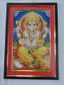 Shree Ganesh Photo With Frame 12x18 Inch. 