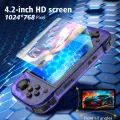 R46H Retro Game Console Handheld 1024*768 4.2 Inch R36S Large Screen Arkos System Portable Pocket Video Game Player Boy . 