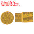 USB 3.7-5V Mini Heating Heater Pad Massage Tool For Warming Body Foot Winter Portable Warm Plate For Mouse Pad Shoes Golves. 