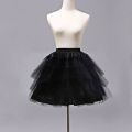Fashion Short Petticoat Without hoop White Underskirt Crinoline Cosplay Lolita Ball Gown Petticoats. 